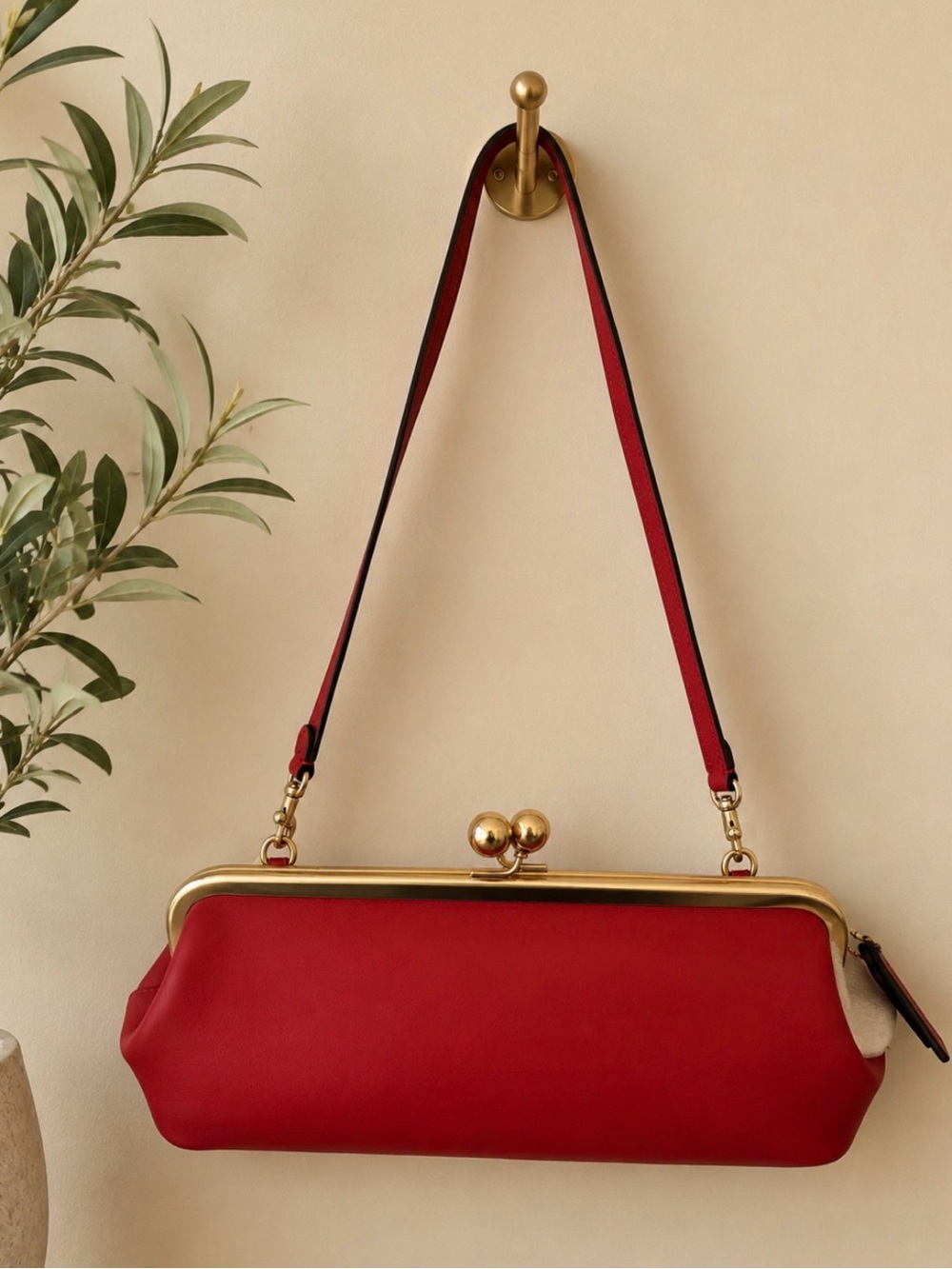 Coach kisslock 30 in Poppy